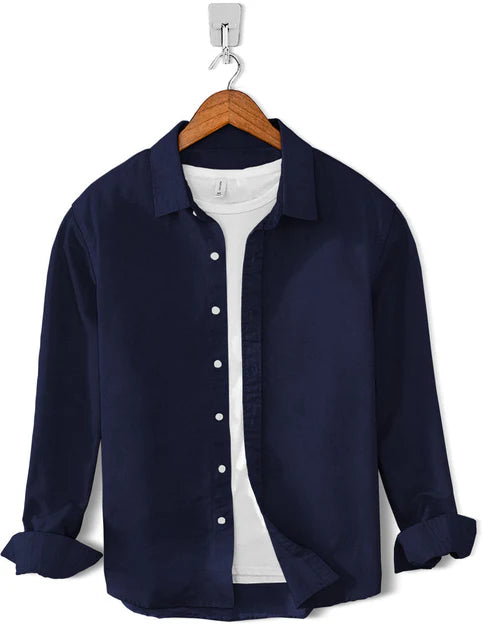 Chambray Cotton-Solid Black