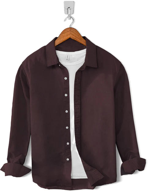 Chambray Cotton-Solid Black