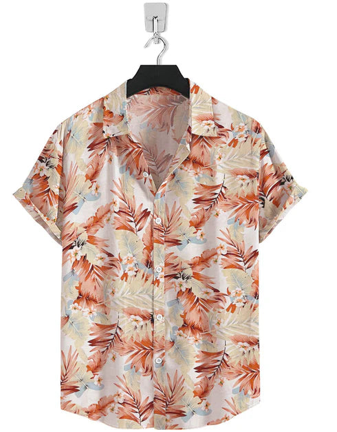 Short Sleeve-Peach Floral