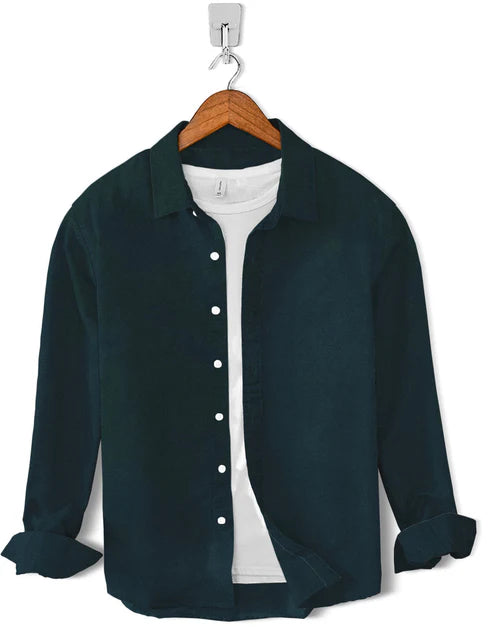 Chambray Cotton-Solid Black